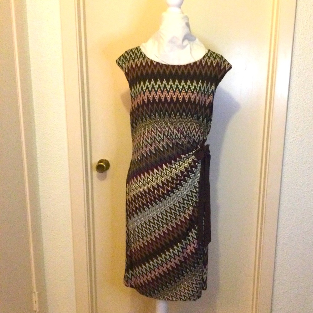 All Occasions multicolor zigzagging design dress